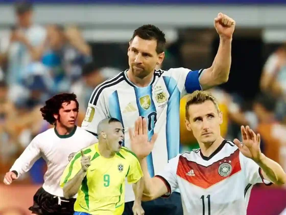 Messi es el máximo goleador en la historia de los Mundiales