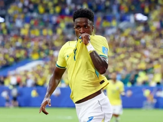 Brasil venció 3 a 0 a Escocia con una gran actuación de Vinicius Júnior