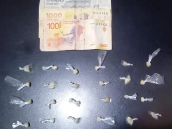 General Mosconi: demoraron a un joven con más de 50 dosis de cocaína durante un patrullaje preventivo