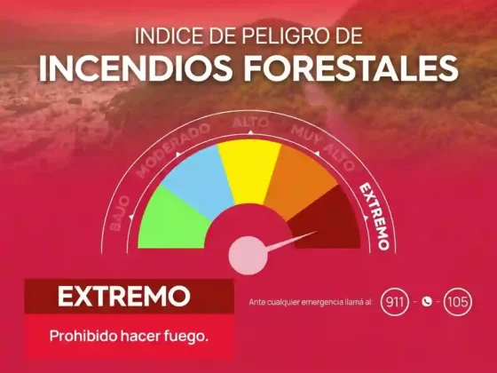 Alerta máxima en Salta: declaran peligro "extremo" de incendios para este viernes y sábado