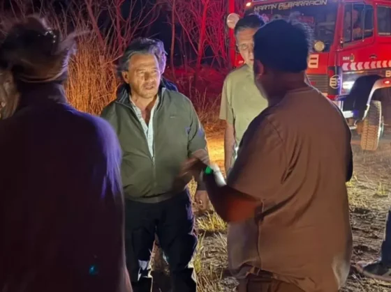 Sáenz supervisó el operativo de emergencia por incendios entre Campo Quijano y Rosario de Lerma