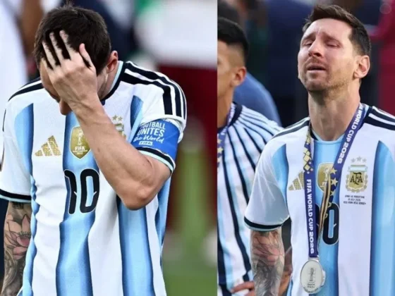 Messi y una imagen que conmovió al fútbol mundial