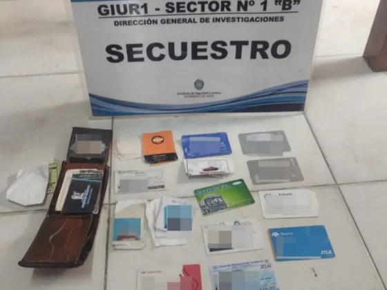 Recuperaron objetos robados tras un rastrillaje en Villa Los Sauces