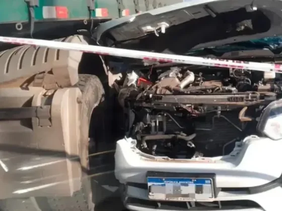 TRAGEDIA: una mujer y su hijo murieron tras chocar contra un camión cuando se iban de vacaciones