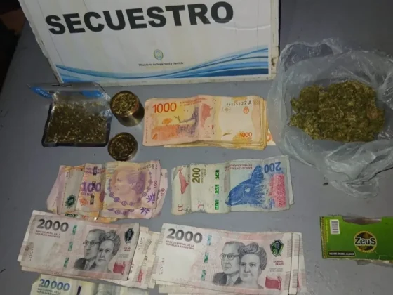 Secuestran más de 130 dosis de marihuana en Hipólito Yrigoyen durante un patrullaje preventivo