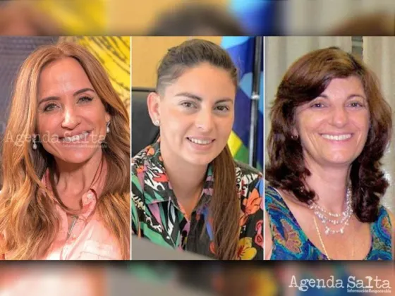 Las nuevas ministras: Victoria Tolosa Paz, Ayelén Mazzina y Kelly Olmos.