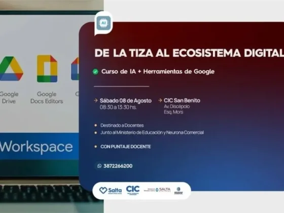 Dictarán una capacitación en IA y herramientas de Google para docentes