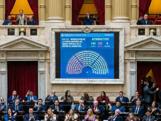 Diputados aprobó la reforma de la Carta Orgánica del BCRA que prohíbe la emisión sin respaldo