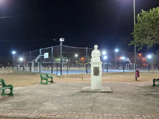 La plaza de Villa Esmeralda se convirtió en un lugar más seguro para los vecinos
