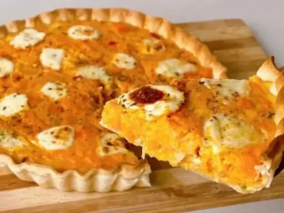 Receta fácil y liviana para hacer tarta de choclo y calabaza