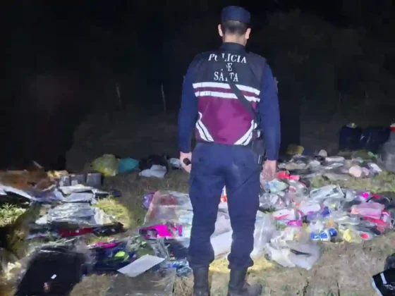 Secuestraron mercadería de contrabando tras un siniestro vial en Piquete Cabado