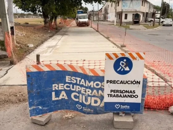 Obras viales: avanzan los trabajos de hormigonado en Villa San José