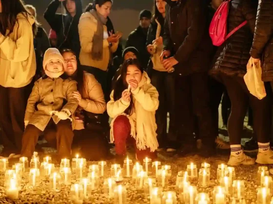 La Rotonda del peregrino se iluminó de fe y gratitud
