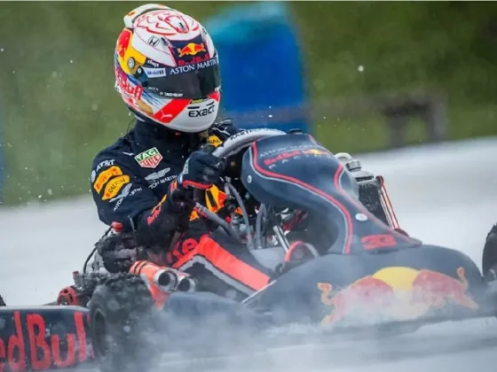 Largó último y ganó: la increíble remontada de Verstappen en karting
