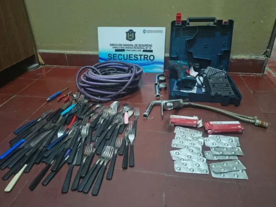 Dos hombres fueron detenidos por el robo en un predio deportivo de San Luis