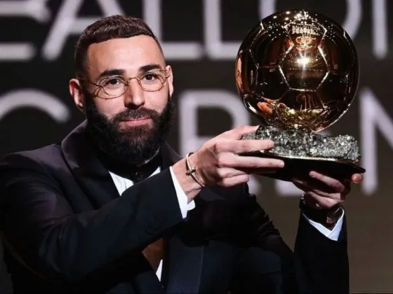 Karim Benzema cumplió con todos los pronósticos y ganó el Balón de Oro 2022
