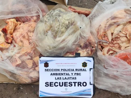 Secuestraron más de 37 kilos de carne en malas condiciones