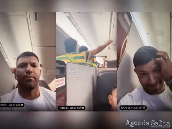 El Kun Aguero compartió vuelo a Qatar con hinchas brasileros