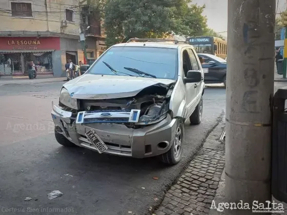 Av. San Martín e Ituzaigó: Chocó y abandonó la chata, manejaba con 2,10 de alcohol en sangre