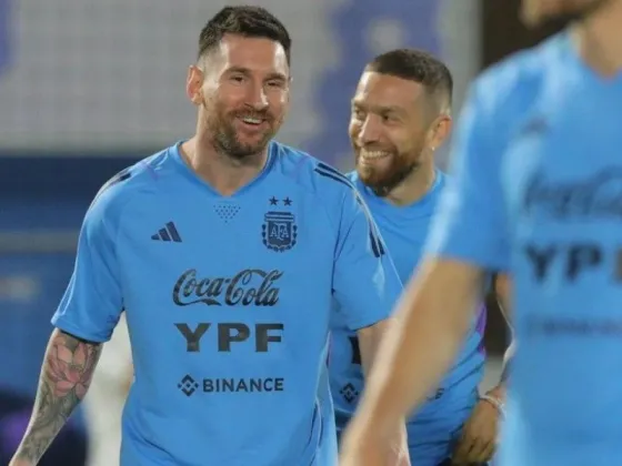 Lionel Messi entrenó a la par de sus compañeros y llegó la calma a la Selección argentina