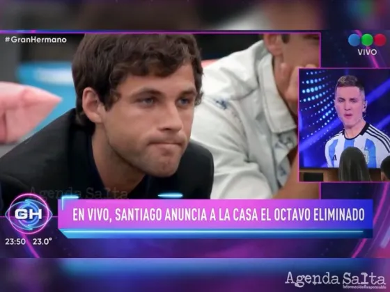 Agustín fue el octavo eliminado con el 76,47 % de los votos