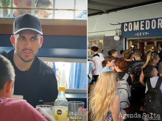 Leandro Paredes fue a comer con amigos a un club de barrio y compartió mesa con un invitado muy especial