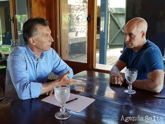 Mauricio Macri y Horacio Rodríguez Larreta, en uno de sus encuentros en Villa La Angostura.