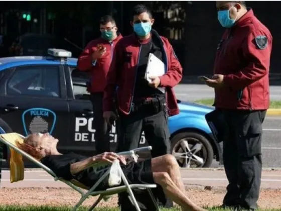 Murió Sarita, la abuela que desafió la cuarentena para tomar sol